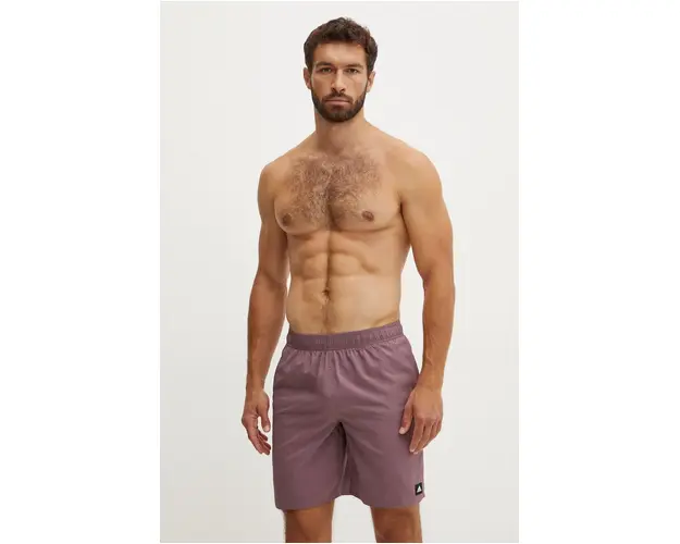 adidas Performance pantaloni scurti de baie Solid CLX culoarea violet, IX9791