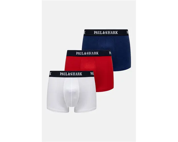 Paul&Shark boxeri 3-pack barbati, culoarea albastru marin, 11315105