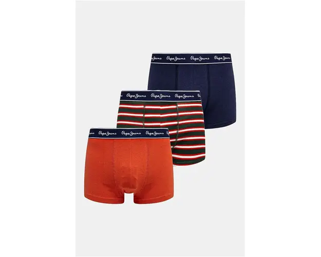 Pepe Jeans boxeri RETRO STPS TK 3-pack barbati, culoarea albastru marin, PMU11161