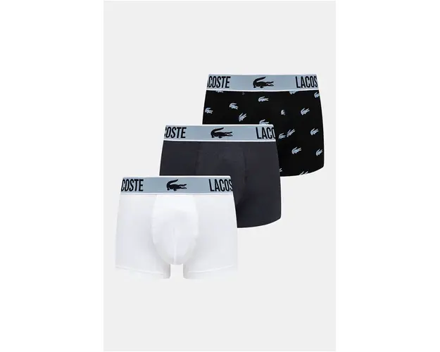 Lacoste boxeri 3-pack barbati, culoarea alb, 5H5152