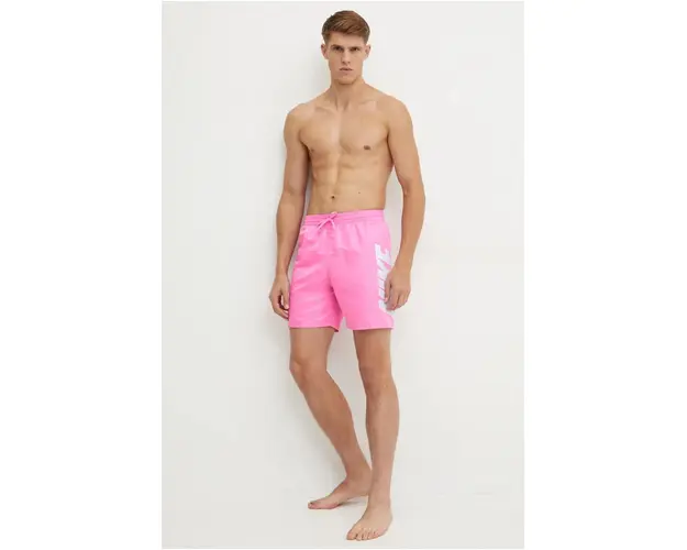 Nike pantaloni scurti de baie Big Block culoarea violet, NESSE521