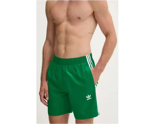 adidas Originals pantaloni scurti de baie culoarea verde, IY1552