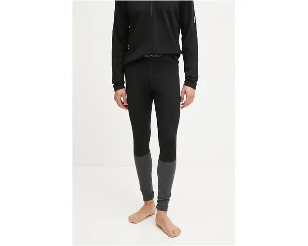 Icebreaker jambiere functionale 260 ZoneKnit culoarea negru, IB0A56HG0911