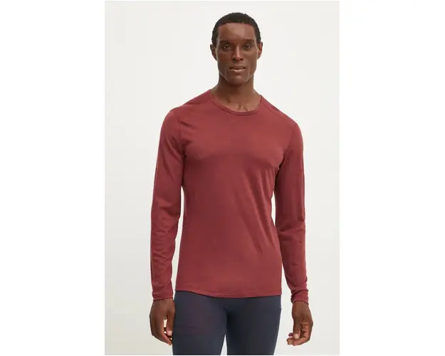 Icebreaker longsleeve functional Merino 200 Oasis culoarea rosu, IB10436501C1