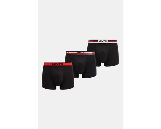Levi's boxeri 3-pack barbati, culoarea negru, 37149-1036