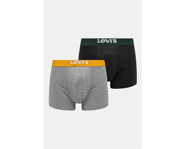 Levi's boxeri 2-pack barbati, culoarea gri, 37149-1003