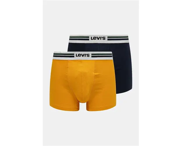 Levi's boxeri 2-pack barbati, culoarea galben, 37149-1005