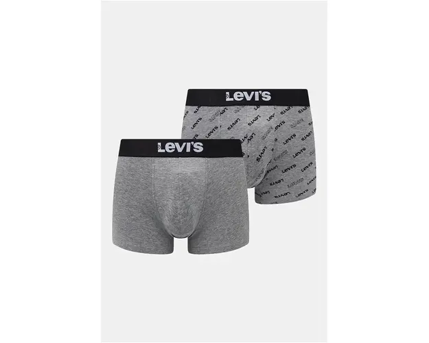 Levi's boxeri 2-pack barbati, culoarea gri, 37149-0938