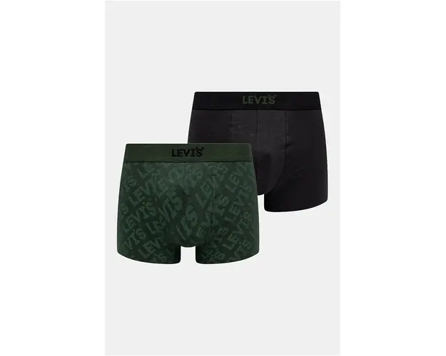 Levi's boxeri 2-pack barbati, culoarea verde, 37149-1011