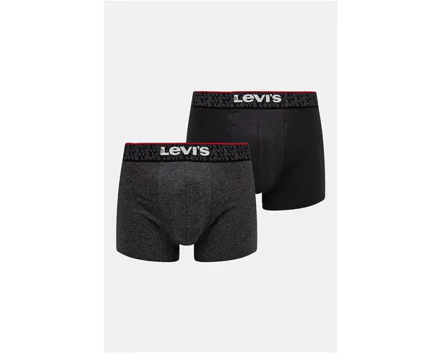 Levi's boxeri 2-pack barbati, culoarea gri, 37149-1013