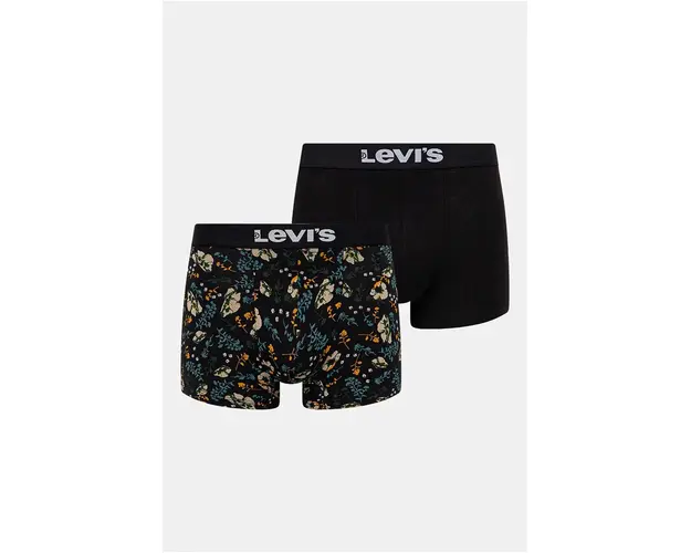 Levi's boxeri 2-pack barbati, culoarea negru, 37149-1015