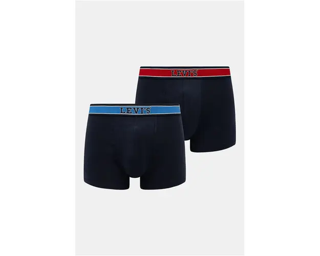Levi's boxeri 2-pack barbati, culoarea albastru marin, 37149-1018