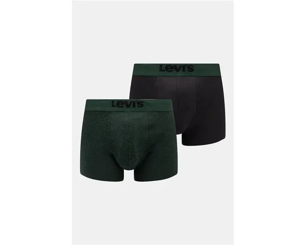 Levi's boxeri 2-pack barbati, culoarea verde, 37149-1023