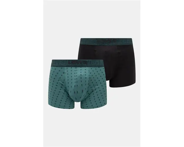 Levi's boxeri 2-pack barbati, culoarea verde, 37149-1039