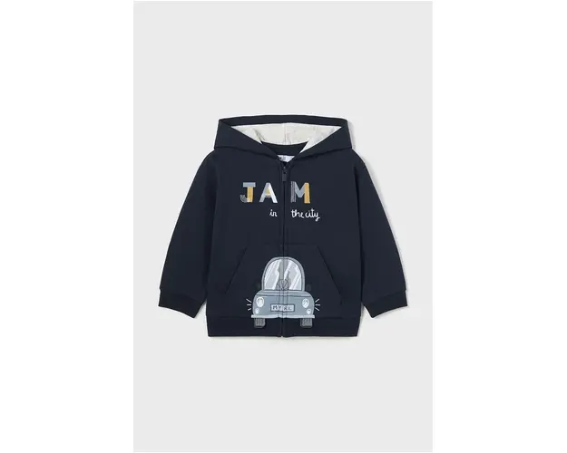 Mayoral bluza bebe culoarea albastru marin, cu gluga, cu imprimeu, 2475
