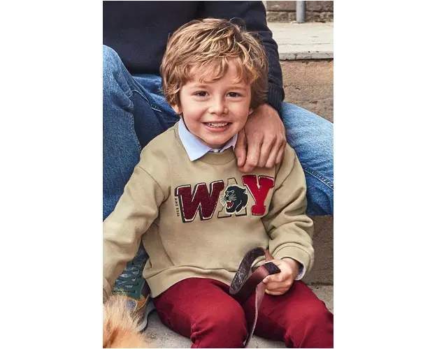 Mayoral bluza copii culoarea bej, cu imprimeu, 4455