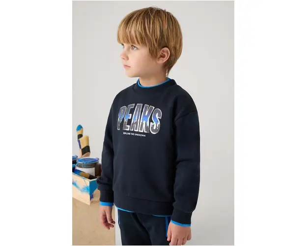 Mayoral bluza copii culoarea albastru marin, cu imprimeu, 4456