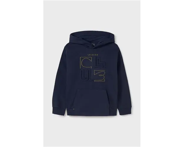 Mayoral bluza copii culoarea negru, cu gluga, cu imprimeu, 7447