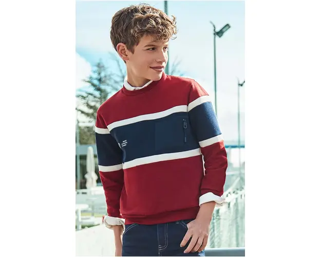 Mayoral bluza copii culoarea bordo, modelator, 7453