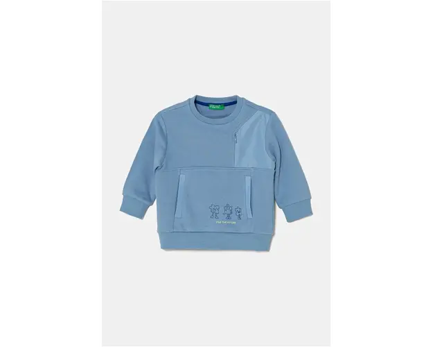 United Colors of Benetton bluza copii neted, 3WNCG200T