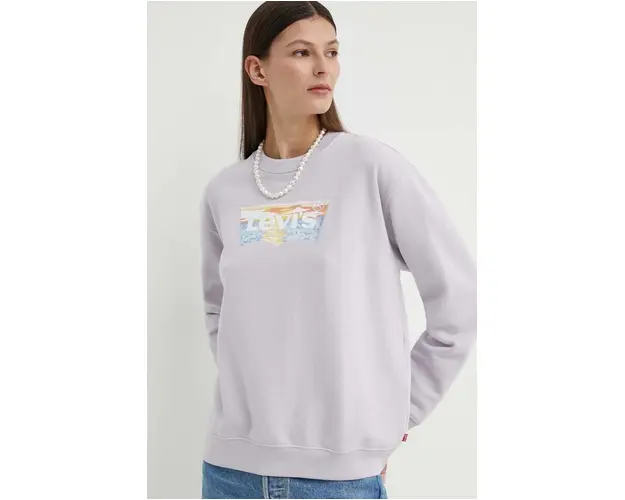 Levi's bluza femei, culoarea violet, neted, A8800