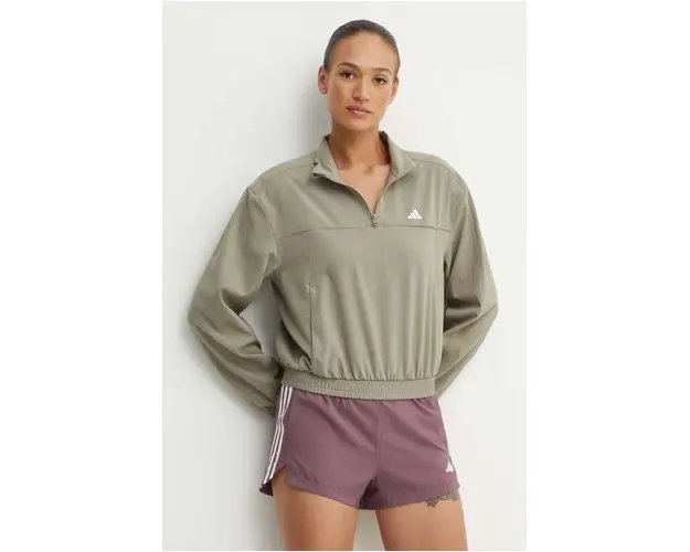 adidas Performance hanorac de antrenament Train Essentials culoarea verde, neted, IX1028