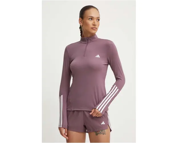 adidas Performance hanorac de antrenament Hyperglam culoarea violet, cu imprimeu, IX3222