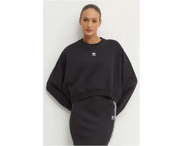 adidas Originals bluza femei, culoarea negru, neted, IW0953