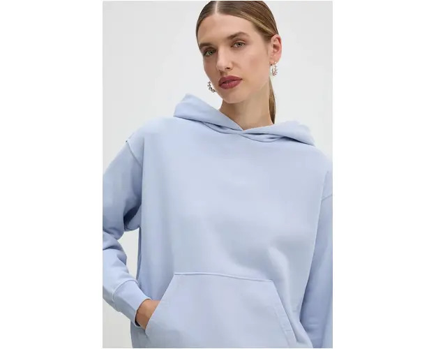 Levi's hanorac de bumbac femei, cu gluga, melanj, A8790