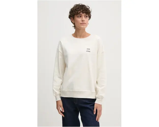 Pepe Jeans bluza FAYLIN femei, culoarea bej, modelator, PL581457