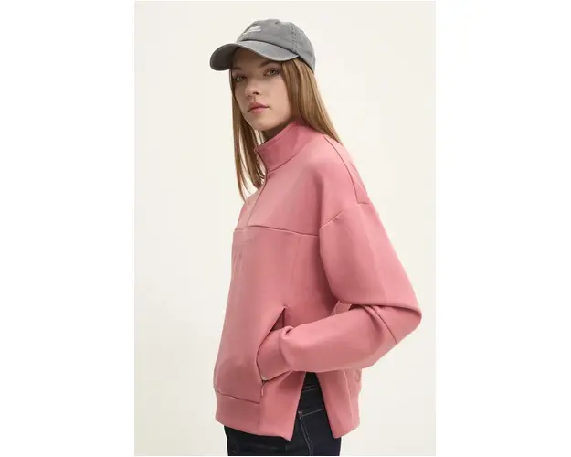 Superdry bluza femei, culoarea roz, neted, W2012170A-9KS