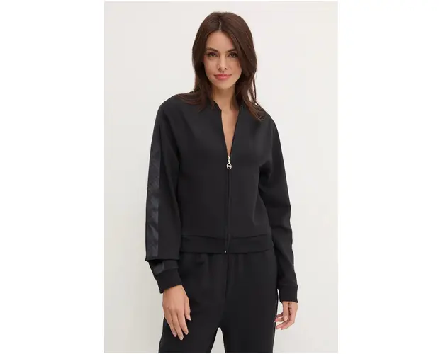 BOSS bluza lounge culoarea negru, cu imprimeu, 50527301