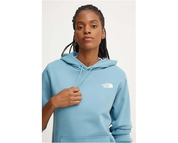The North Face bluza Simple Dome Hoodie femei, cu gluga, cu imprimeu, NF0A89EY1OM1