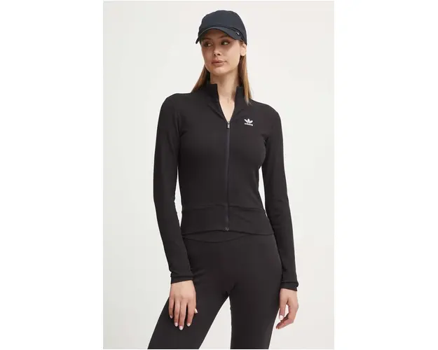 adidas Originals bluza femei, culoarea negru, neted, IY9685