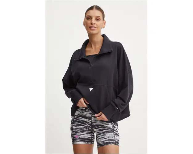 Under Armour bluza trening Project Rock culoarea negru, cu imprimeu, 1387760