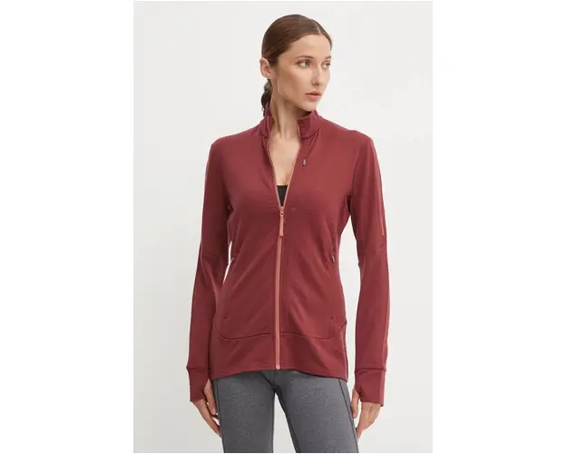 Icebreaker hanorac Merino 260 Quantum culoarea bordo, neted, IBBA56XQ08D1