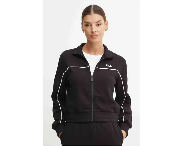 Fila bluza Lauka femei, culoarea negru, neted, FAW0909