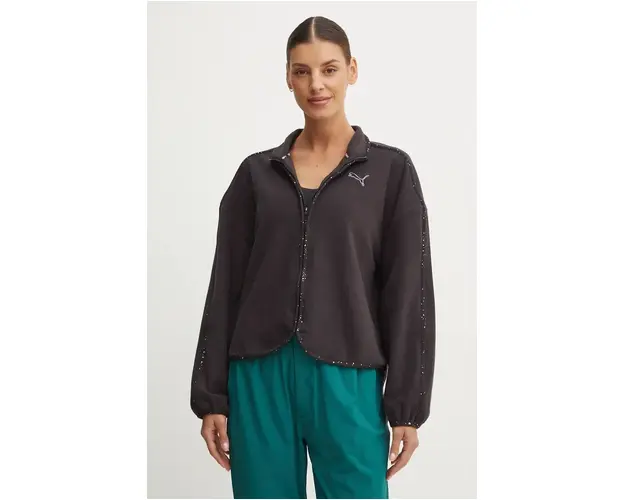 Puma hanorac de antrenament Intergalactic culoarea negru, cu imprimeu, 525802