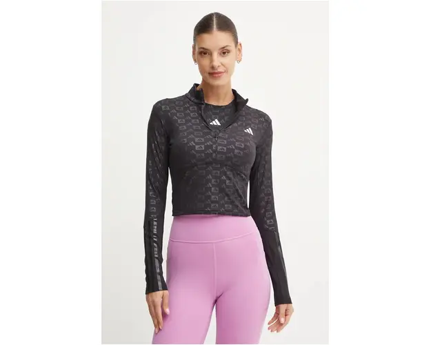 adidas Performance hanorac de antrenament Hyperglam culoarea negru, modelator, IK5501