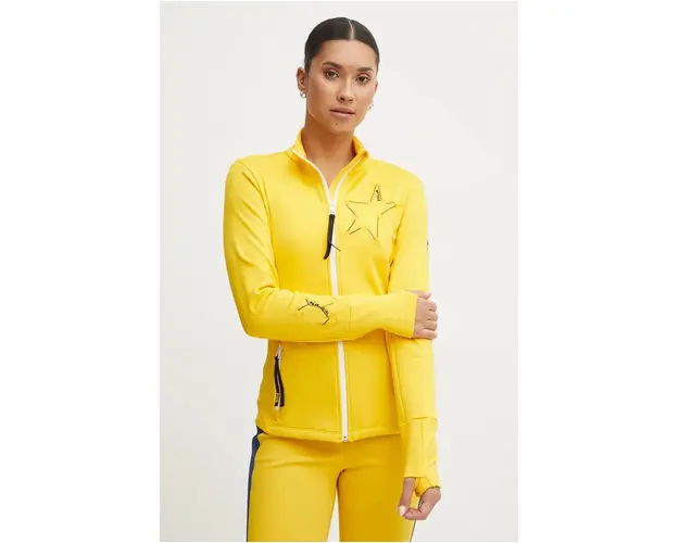 Rossignol hanorac Climi x JCC culoarea galben, cu imprimeu, RLMWL18