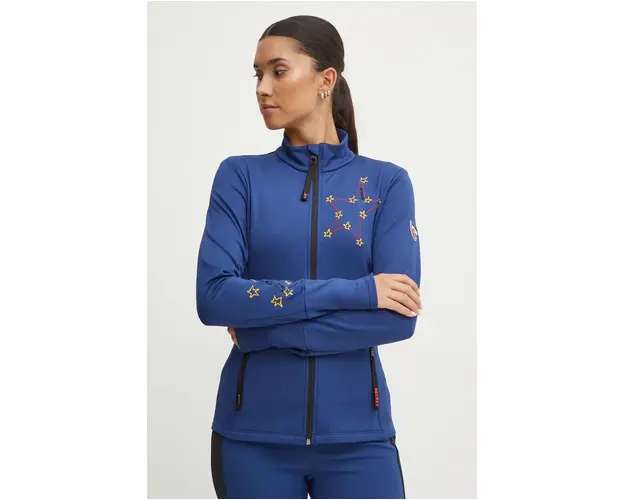 Rossignol hanorac Climi x JCC culoarea albastru marin, cu imprimeu, RLMWL18