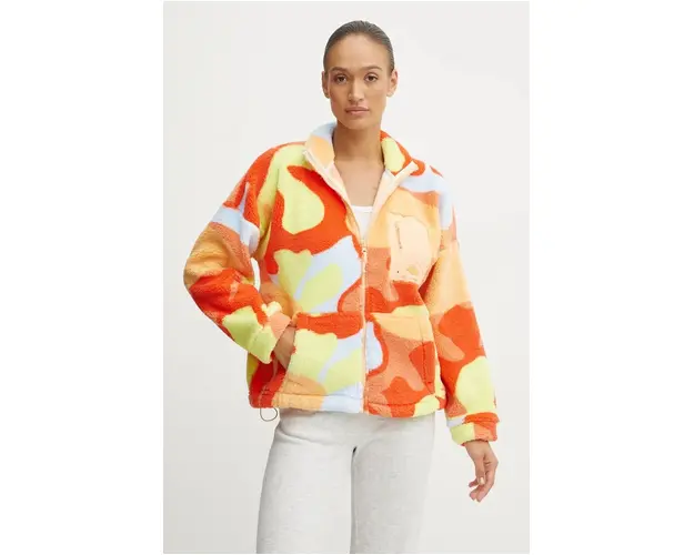 Rip Curl hanorac fleece HIGH TIDE culoarea portocaliu, modelator, 06SWFL