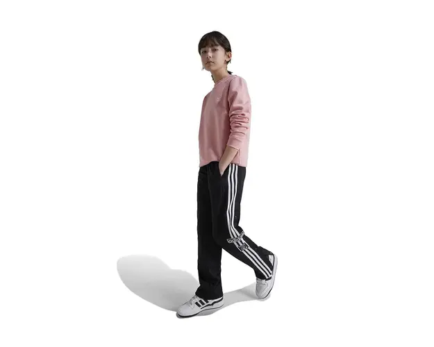 adidas Originals bluza copii CREW culoarea roz, cu imprimeu, IX5299