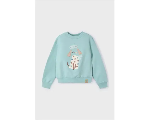 Mayoral bluza copii culoarea turcoaz, cu imprimeu, 4479