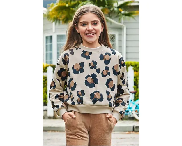 Mayoral bluza copii culoarea bej, cu imprimeu, 7470