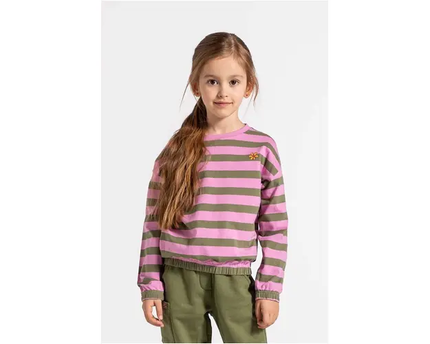 Coccodrillo bluza copii culoarea roz, modelator, MYSTIC NATURE GIRL KIDS