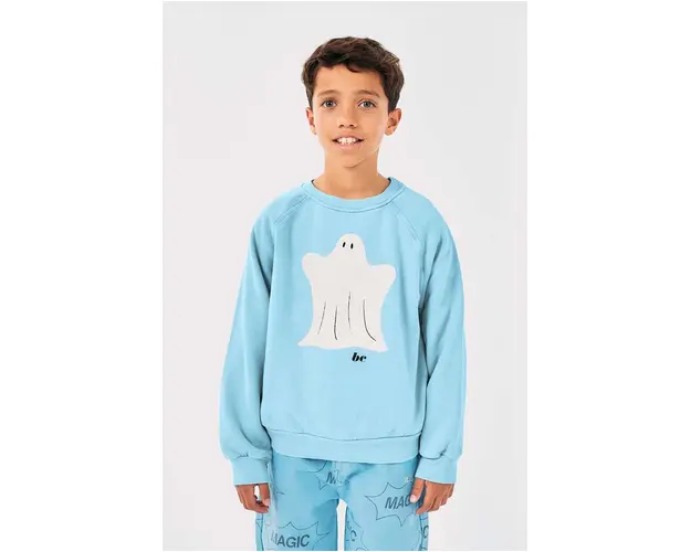 Bobo Choses hanorac de bumbac pentru copii Funny Ghost cu imprimeu, 224AC051