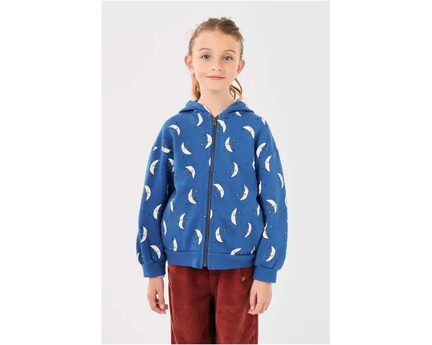 Bobo Choses hanorac de bumbac pentru copii Beneath The Moon cu gluga, modelator, 224AC064