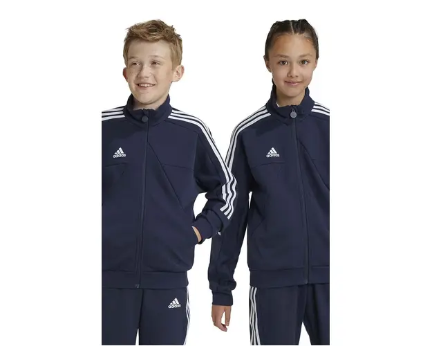 adidas bluza copii J HOT TTOP culoarea albastru marin, cu imprimeu, IY3209