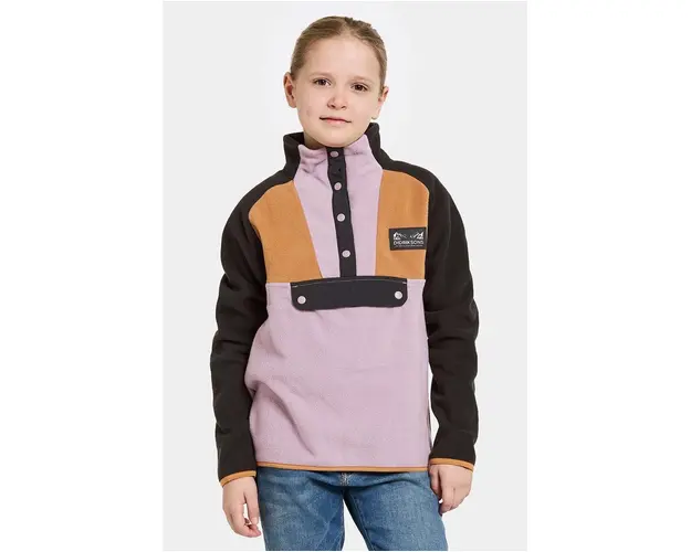 Didriksons bluza copii YOKTO K 1/ BTN culoarea violet, neted, 505441